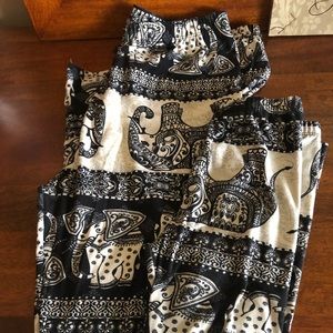 Mommy and me- elephant leggings